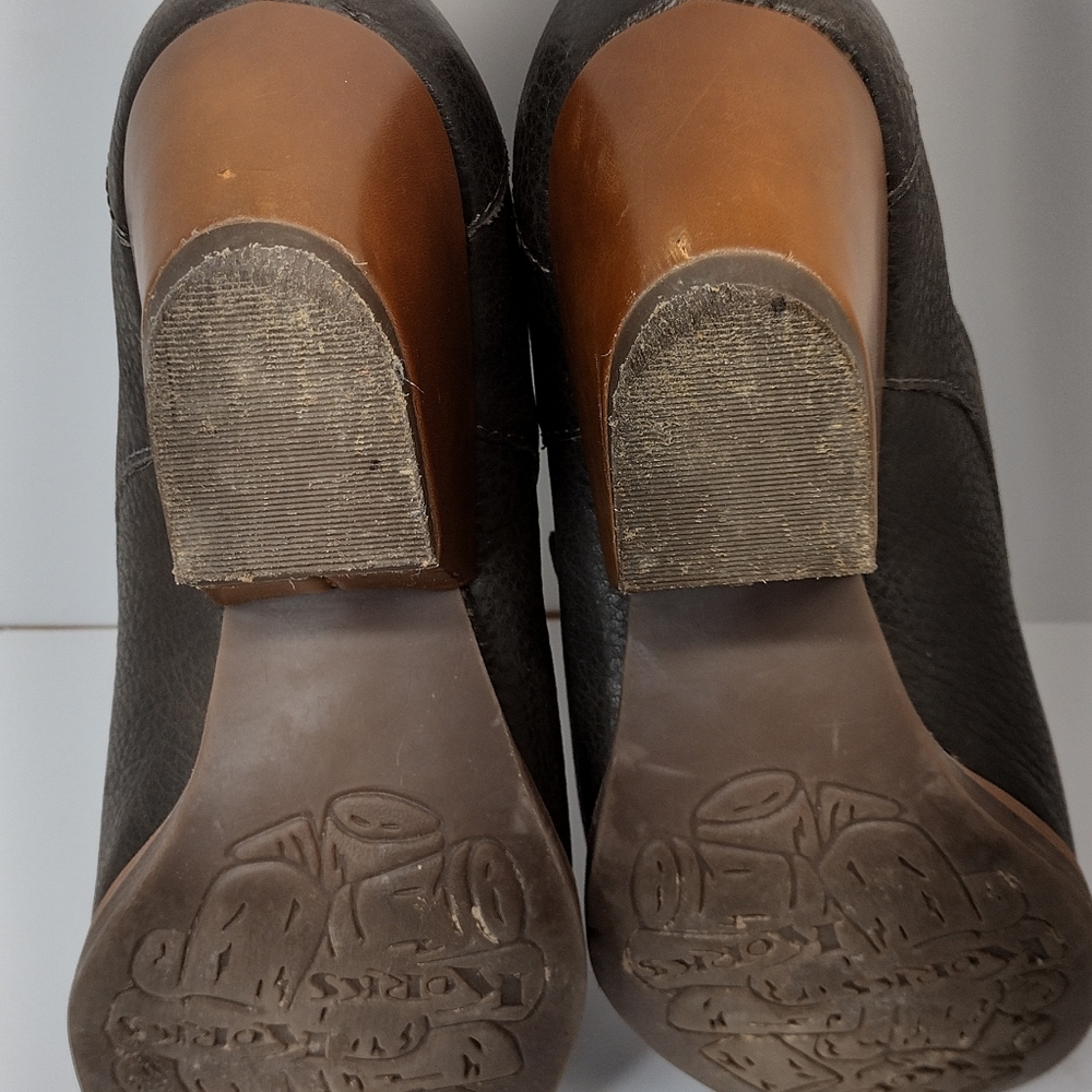 Korks by Kork Ease Grey Little Leather Monk Strap Booties l size 8 M - Picture 14 of 14